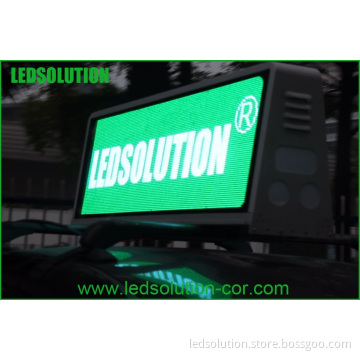 3G or USB Flash Disk 6mm Programmable Double Side LED Taxi Roof Mobile Display